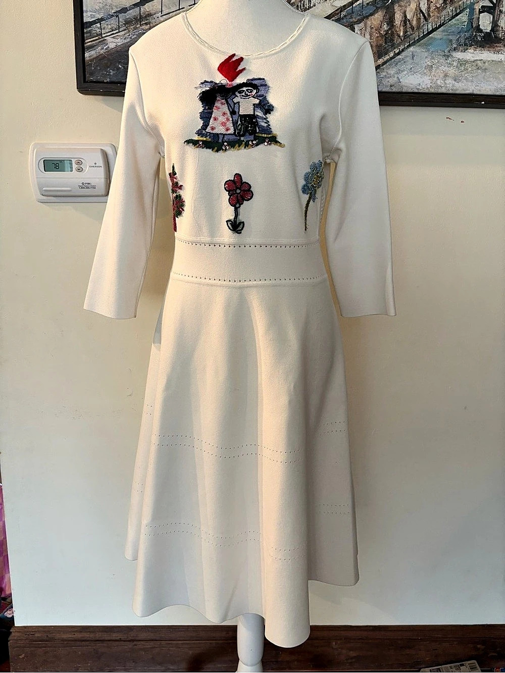 Dolce & Gabbana Embroidered Dress It 42